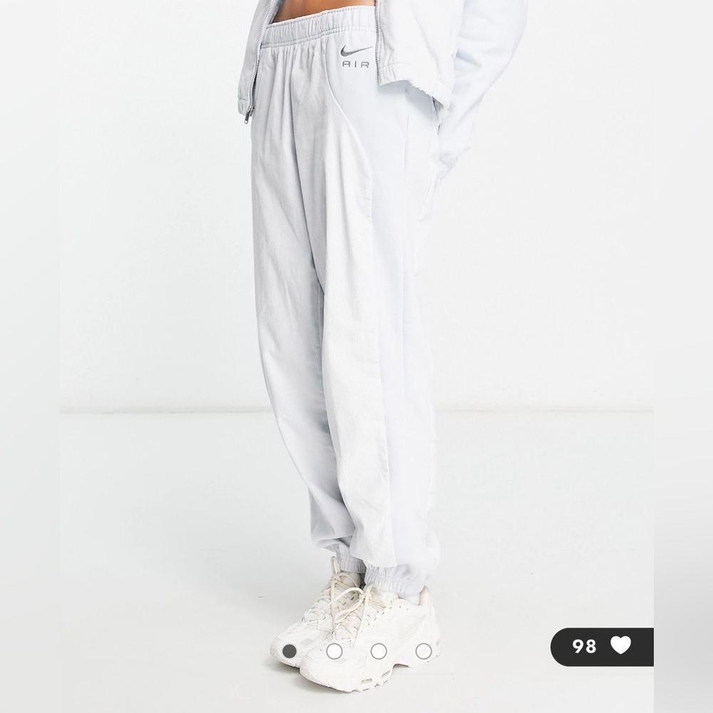 COPY - Nike Air corduroy fleece sweatpants in pure platinum